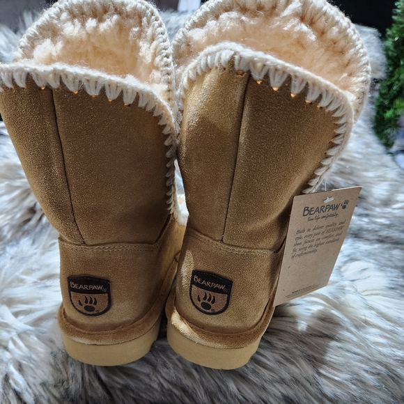 BearPaw Women's Iced Coffee, Star Suede Winter Boots Size 7 NeverWet Technology - Picture 2 of 11